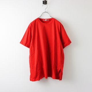 エンフォルド(ENFOLD)の2021SS エンフォルド ENFOLD BIGT-SHIRT ビッグTシャツ 38/レッド カットソー コットン クルーネック 半袖【2400013891240】(Tシャツ(半袖/袖なし))