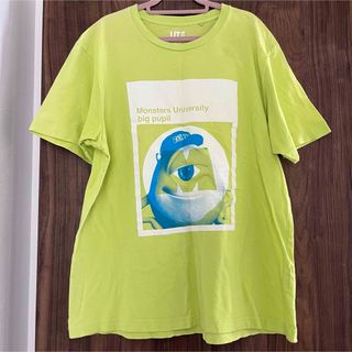 ユニクロ(UNIQLO)のUT ディズニー　モンスターズユニバーシティ　モンスターズインク　グリーン　L(Tシャツ(半袖/袖なし))