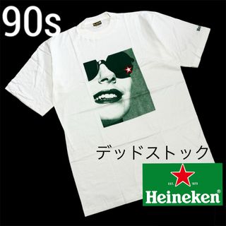 デッドストック 90s レア■ハイネケン■フォト 企業物 アート Tシャツ ①(Tシャツ/カットソー(半袖/袖なし))