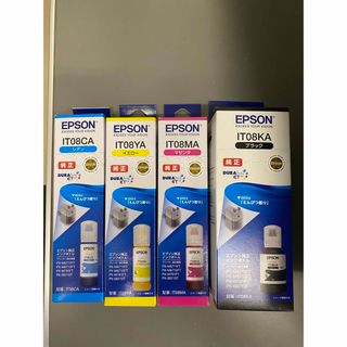 エプソン(EPSON)のエプソン 純正 インクボトル えんぴつ削り IT08 4色セット5つ　黒2つ(PC周辺機器)