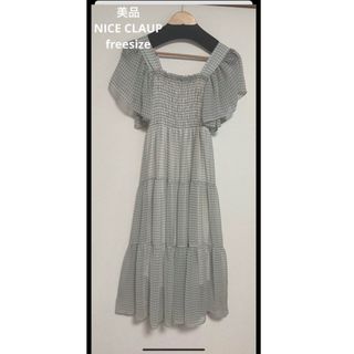 【翌日発送】美品☆ナイスクラップ バックレースアップロングワンピース フリー(ロングワンピース/マキシワンピース)