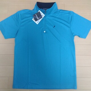 アルバトロス(ALBATROS)のL　アルバトロス　新品　半袖ポロシャツ　メンズ　ゴルフウェア　ブルー(ポロシャツ)