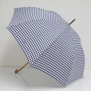 ポロラルフローレン(POLO RALPH LAUREN)の傘 Polo Ralph Lauren ポロラルフローレン USED美品 ギンガムチェック ブルー ブランド 高級 60cm S0867(傘)