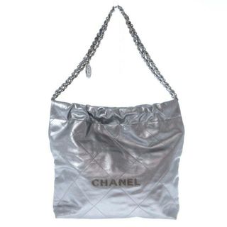 シャネル(CHANEL)のCHANEL(シャネル) ショルダーバッグ レディース CHANEL 22 スモール AS3260 シルバー シルバー金具 シャイニーカーフスキン(ショルダーバッグ)