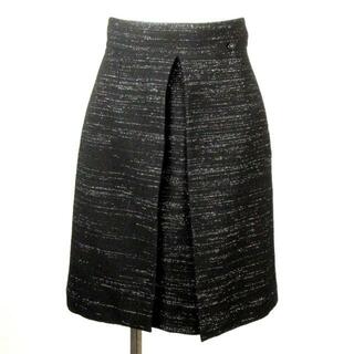 CHANEL - CHANEL(シャネル) スカート サイズ38 M レディース - P36414 黒×シルバー