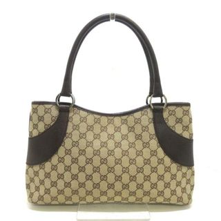 グッチ(Gucci)のGUCCI(グッチ) トートバッグ GG柄 113015 ベージュ×ダークブラウン ジャガード×レザー(トートバッグ)