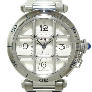 Cartier - Cartier(カルティエ) 腕時計美品  パシャ38グリッド W31040H3 メンズ SS/裏スケ アイボリー