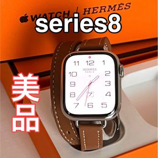 アップル(Apple)の美品 Apple Watch HERMES series8(腕時計)