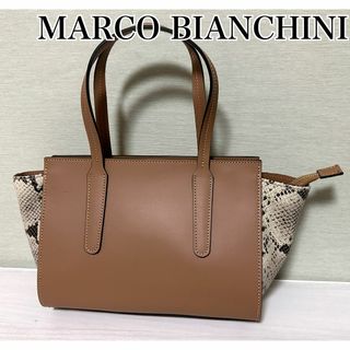 MARCO BIANCHINI - MARCO BIANCHINI ☆ 美品 パイソン 2WAY ハンドバッグ