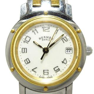 エルメス(Hermes)のHERMES(エルメス) 腕時計 クリッパー CL4.220 レディース シェルホワイト(腕時計)
