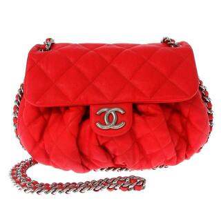 シャネル(CHANEL)のCHANEL(シャネル) ショルダーバッグ レディース チェーンアラウンド A49889 レッド チェーンショルダー/シルバー金具 レザー(ショルダーバッグ)