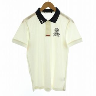 MARK&LONA Ace Polo ポロシャツ 半袖 鹿の子 ゴルフ L 白