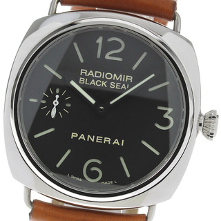 パネライ(PANERAI)のパネライ PANERAI PAM00183 ラジオミール ブラックシール スモールセコンド 手巻き メンズ _816818(腕時計(アナログ))