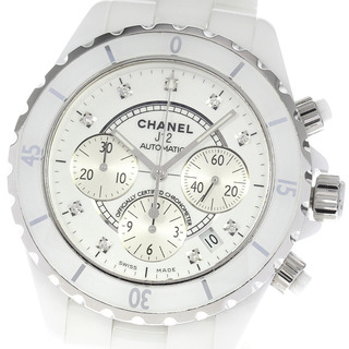 シャネル(CHANEL)のシャネル CHANEL H2009 J12 9Pダイヤ クロノグラフ 自動巻き メンズ 保証書付き_817234(腕時計(アナログ))