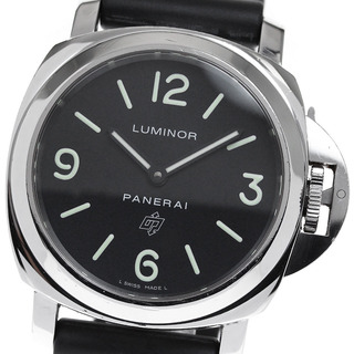 パネライ(PANERAI)のパネライ PANERAI PAM01000 ルミノール ベース ロゴ アッチャイオ 手巻き メンズ _816496(腕時計(アナログ))