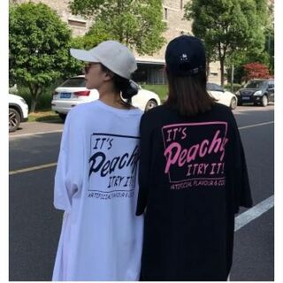 ロンＴ★ ロングワンピ♥ バックプリント ♬(Tシャツ(半袖/袖なし))