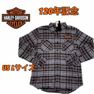 ハーレーダビッドソン(Harley Davidson)のHARLEY DAVIDSON ハーレーダビッドソン 120周年記念 長袖シャツ(シャツ)