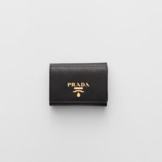 PRADA - PRADA コインポケット付き3つ折りコンパクト財布 1MH021 NERO