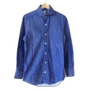 フィナモレ(FINAMORE)のfinamore(フィナモレ) 長袖シャツ サイズS メンズ - ブルー(シャツ)