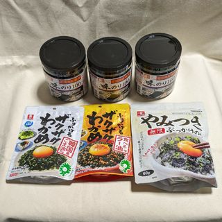 【ご飯のお供】味付け海苔　ざくざくわかめ　やみつき無限ぶっかけのり　セット