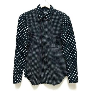 ブラックコムデギャルソン(BLACK COMME des GARCONS)のBLACK COMMEdesGARCONS(ブラックコムデギャルソン) 長袖シャツブラウス サイズS レディース - 黒×白 ドット柄(シャツ/ブラウス(長袖/七分))