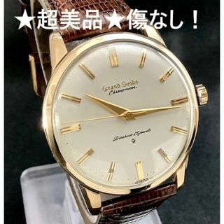 グランドセイコー(Grand Seiko)のグランドセイコー　ファーストモデル　アップライトロゴ　金張り　OH済  ★超美品(腕時計(アナログ))