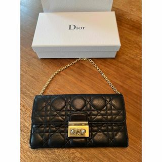 クリスチャンディオール(Christian Dior)のクリスチャンディオール　長財布　中古　チェーン(財布)