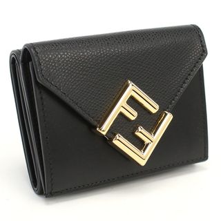 フェンディ(FENDI)のFENDI フェンディ 8M0480 三折財布小銭入付き ブラック レディース(財布)