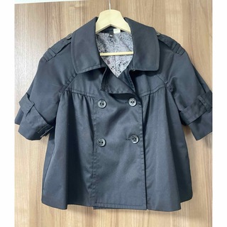 H&M 半袖ジャケット　ブラック　サイズ36