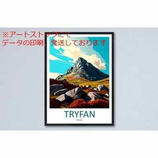 mz ポスター A3 (A4も可) Tryfan トラベル ウォール アート T(印刷物)