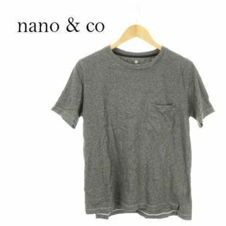 ナノアンドコー カットソー 半袖 Tシャツ S グレー 210329YH3A