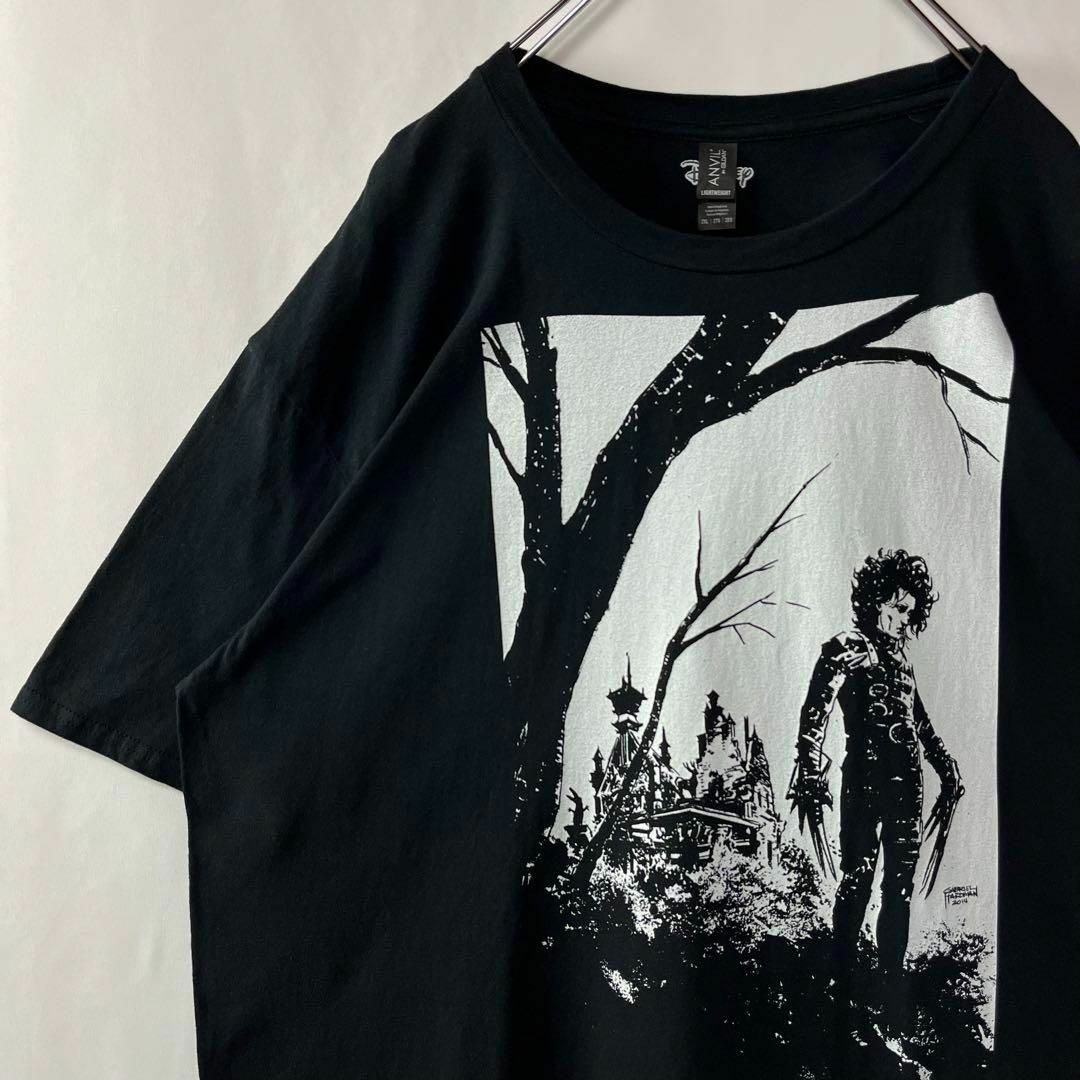 シザーハンズ Tシャツ ティム・バートン ブラック ムービーT 2XL シザーハンズ Tシャツ ティム・バートン ブラック ムービーT 2XL