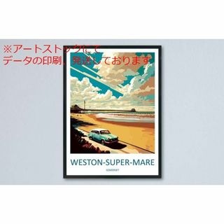 mz ポスター A3 (A4も可) Western-Super-Mare トラベ(印刷物)