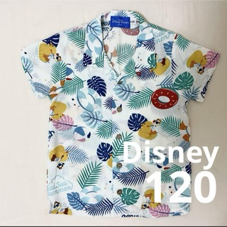 ディズニー(Disney)のディズニー スイスイサマー チップとデール アロハシャツ 120 半袖(Tシャツ/カットソー)