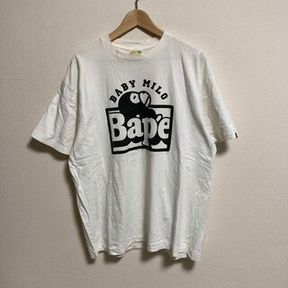 A BATHING APE - A BATHING APE エイプ Tシャツ 古着 プリント ホワイト XL