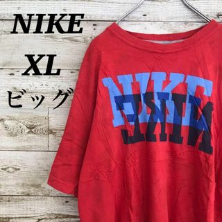 ナイキ(NIKE)の【k3998】USA古着ナイキNIKEデカロゴプリント半袖ビッグTシャツXL(Tシャツ/カットソー(半袖/袖なし))