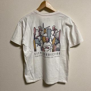 マンハッタンポーテージ(Manhattan Portage)のマンハッタンポーテージ Tシャツ メンズ　バックプリント　白T 古着 S(Tシャツ/カットソー(半袖/袖なし))