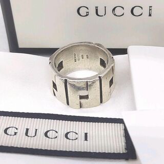 Gucci - ●●グッチ　AG925　約15号　シルバー リング　指輪　箱、保存袋、冊子付き