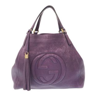 グッチ(Gucci)のGUCCI(グッチ) トートバッグ ソーホーセラリウス 282309 パープル レザー(トートバッグ)