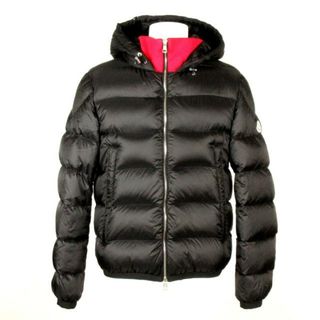 モンクレール(MONCLER)のMONCLER(モンクレール) ダウンジャケット サイズ2 M メンズ CLAMART(クラマール) 黒×レッド 長袖/冬(ダウンジャケット)