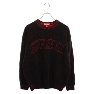 シュプリーム(Supreme)のSUPREME シュプリーム 24SS Contrast Arc Sweater コントラスト アーチ ロゴ クルーネック ニットセーター レッド/パープル(ニット/セーター)