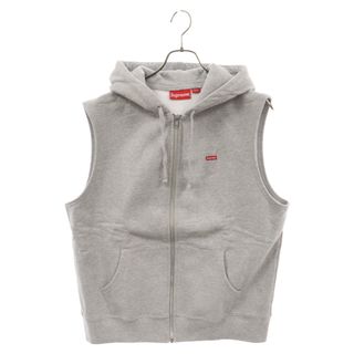 シュプリーム(Supreme)のSUPREME シュプリーム 14AW Small Box Zip Up Vest スモールボックスロゴ ジップアップ ノースリーブ パーカー グレー(ベスト)