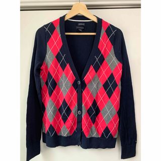 トミーヒルフィガー(TOMMY HILFIGER)のTOMMY HILFIGERトミーヒルフィガー　アーガイルニットカーディガン(カーディガン)