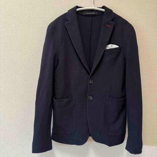 ザラ(ZARA)の美品！ZARA MAN  ネイビー　テイラードジャケット　ジャケット　春夏用　S(テーラードジャケット)