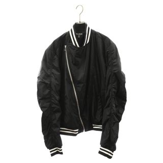 バルマン(BALMAIN)のBALMAIN バルマン BLOUSON NYLON TF086XB27 ロゴプリント バイカーナイロンブルゾン ジャケット ブラック(ブルゾン)