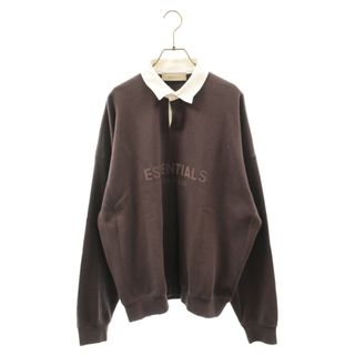 FOG Essentials エフオージー エッセンシャルズ HENLEY RUGBY SHIRT ヘンリー ラグビー 長袖シャツ ブラウン(シャツ)