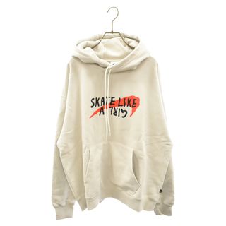 ナイキ(NIKE)のNIKE SB ナイキエスビー Skate Like A Girl 1 Fleece L/S Top Light Born DQ7305-072 プルオーバーパーカー スウェット ホワイト(パーカー)