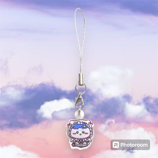 チイカワ(ちいかわ)のハチワレ ハンドメイド アクリルストラップ(キーホルダー/ストラップ)