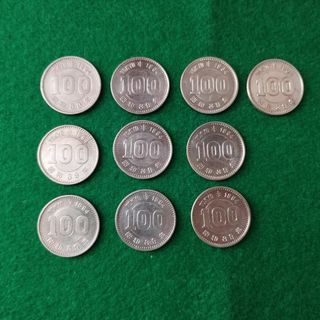 1964年 (昭和39年)　東京オリンピック100円銀貨　10枚