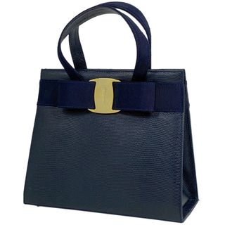 サルヴァトーレフェラガモ(Salvatore Ferragamo)のサルヴァトーレフェラガモ ヴァラリボン ハンドバッグ レディース 【中古】(ハンドバッグ)